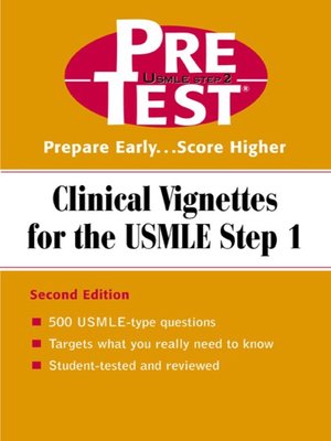 cover image of Clinical Vignettes for the USMLE Step 1